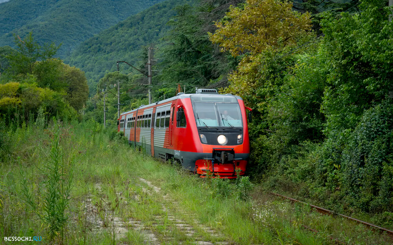 поезд Адлер-Гагра